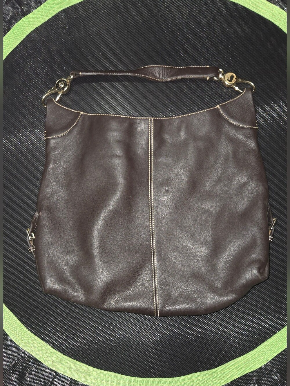 Dooney & Bourke Dark Brown Leather Shoulder Bag